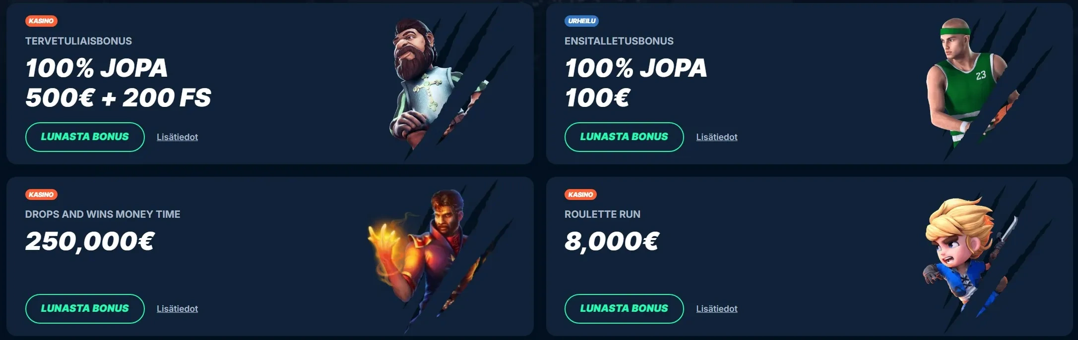 Bonukset ja kampanjat